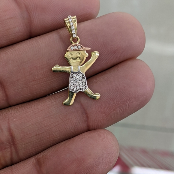 10kt Real Gold Boy Pendant